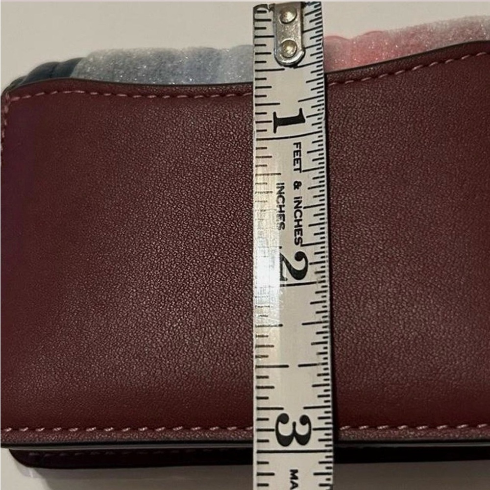 Coach Leather Striped Mini Multicolor Crossbody Wallet/Bag NWOT - Picture 5 of 6